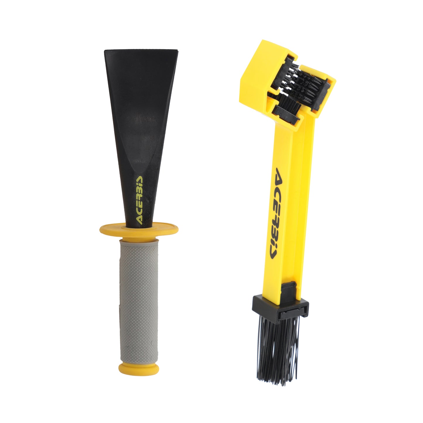 Mud Scraper + Chain Brush | Dual Cleaning Tool for Off-Road and E-Moto Maintenance | by Acerbis