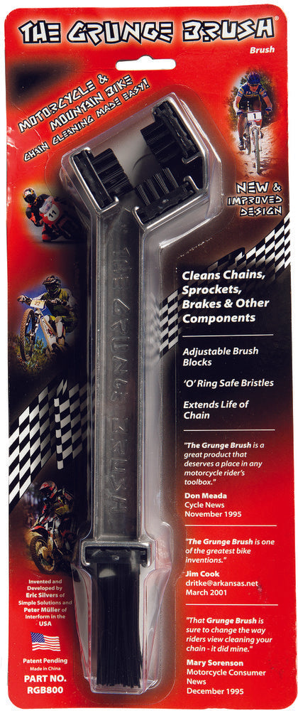 The Grunge Brush | 3-Sided Chain Cleaner for Motorcycles, E-Motos & ATVs