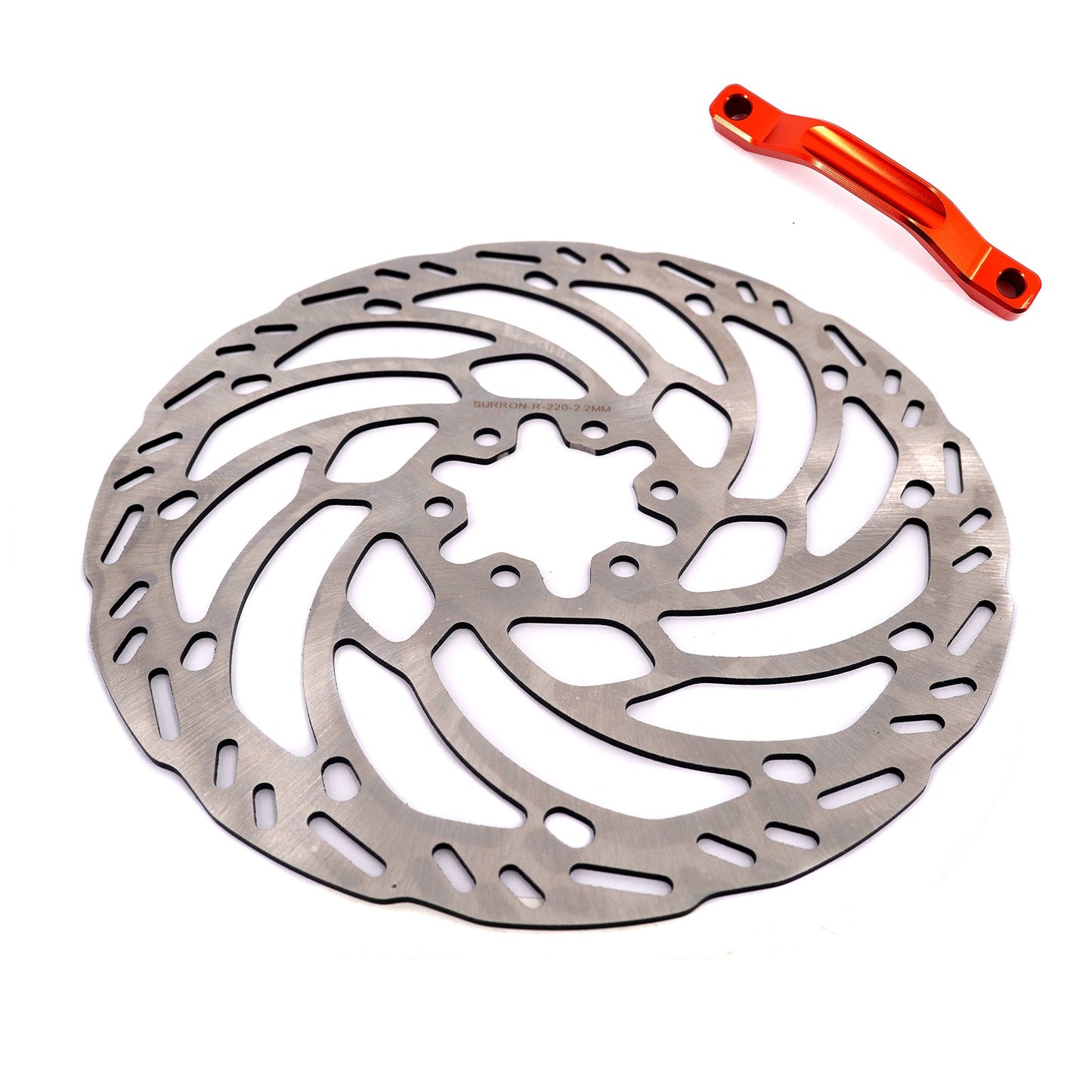 Front 220mm Brake Disc & Adapter Kit | Sur Ron, Talaria, Segway, E-Ride Pro SS | By KKE