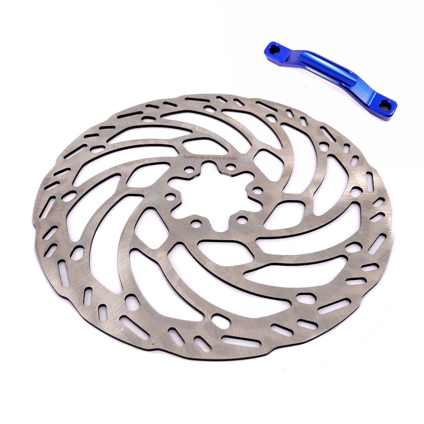 Front 220mm Brake Disc & Adapter Kit | Sur Ron, Talaria, Segway, E-Ride Pro SS | By KKE