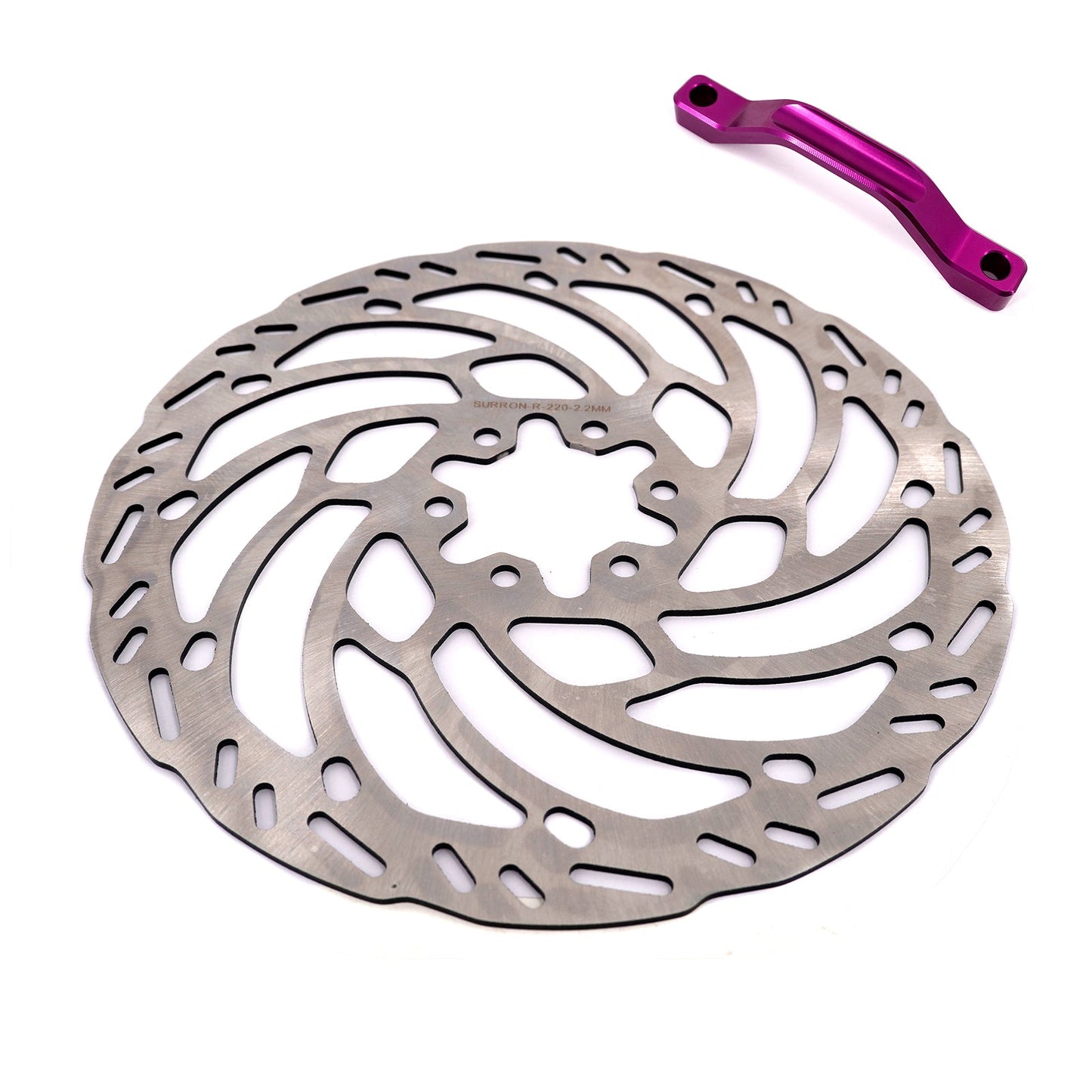 Front 220mm Brake Disc & Adapter Kit | Sur Ron, Talaria, Segway, E-Ride Pro SS | By KKE