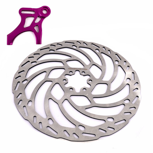 Rear 220mm Brake Disc & Adapter Kit | Sur Ron, Segway X, E-Ride Pro SS | By KKE