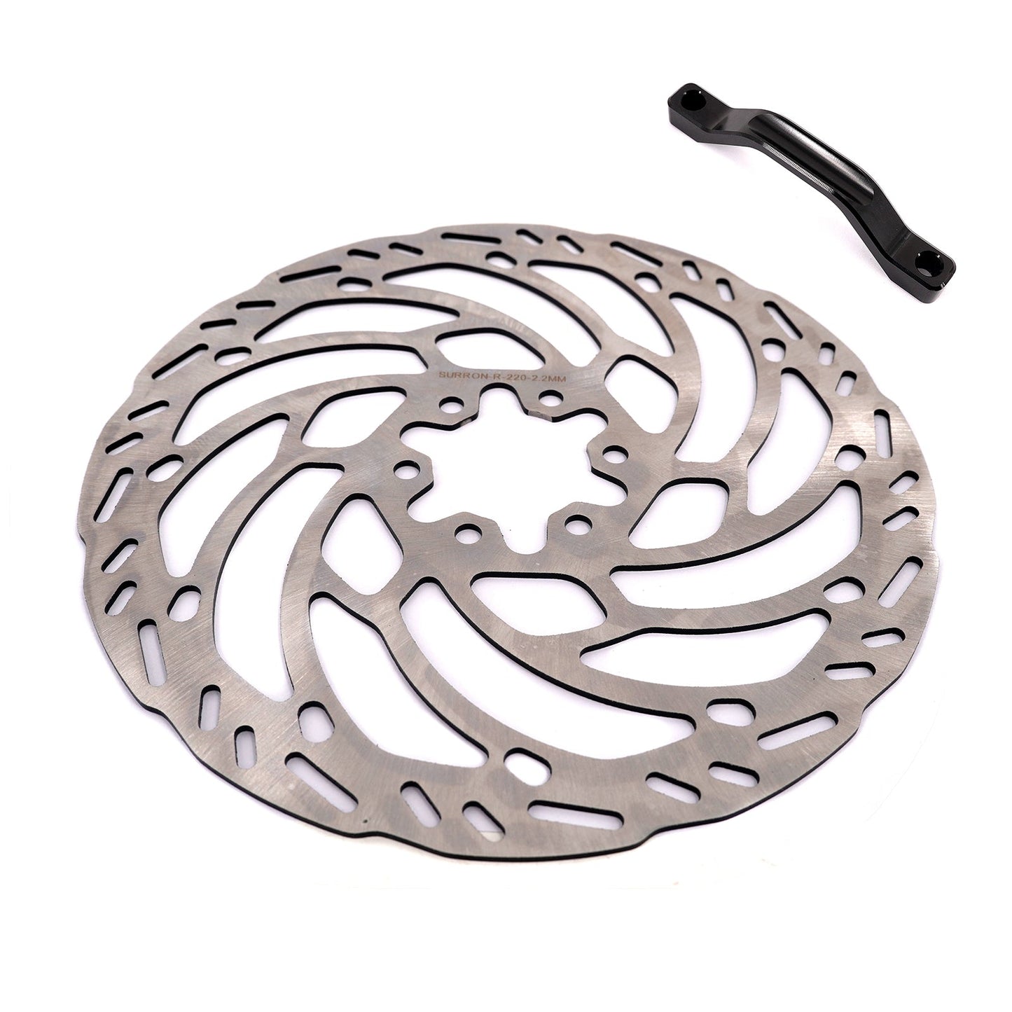 Front 220mm Brake Disc & Adapter Kit | Sur Ron, Talaria, Segway, E-Ride Pro SS | By KKE