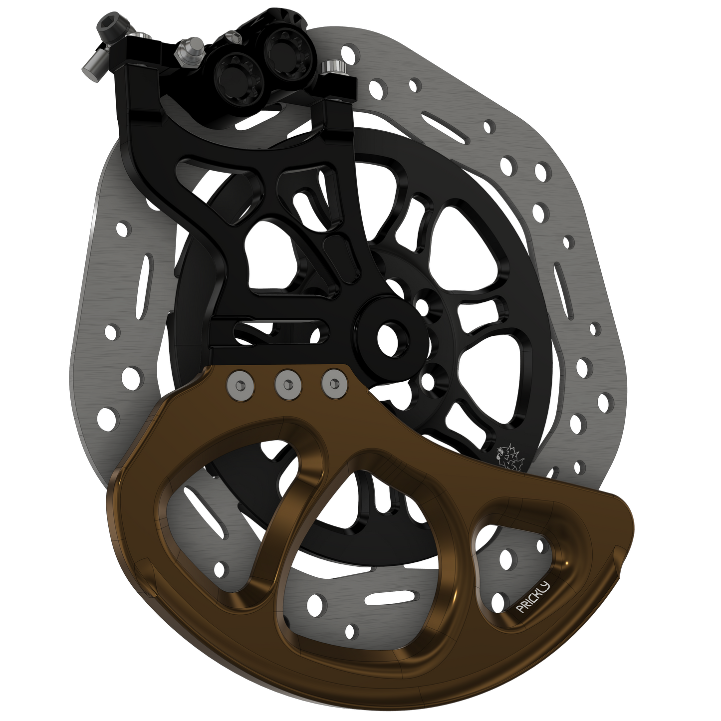 250mm Oversized Disc Guard | For Prickly Caliper Mounts | By Prickly Motorsports