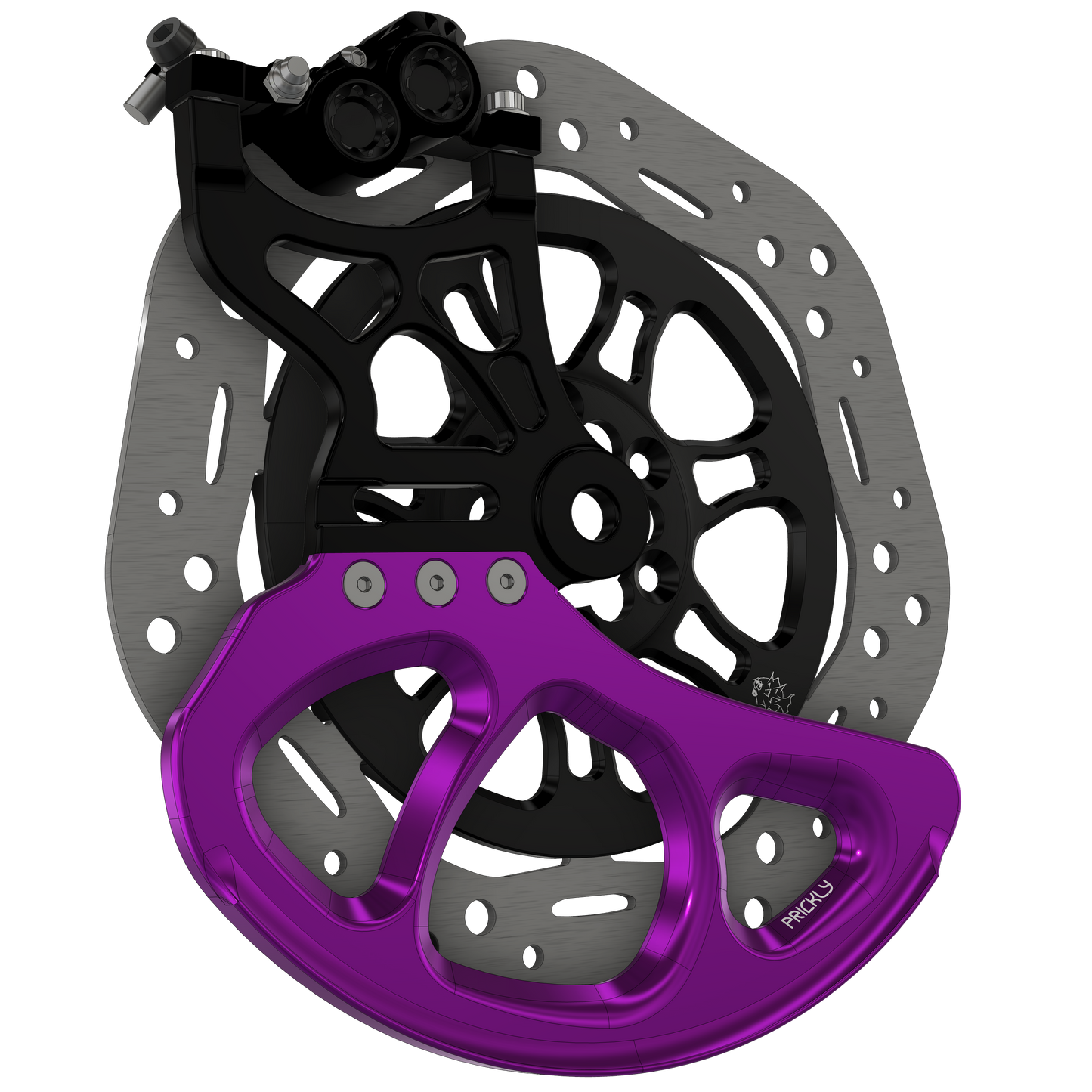 250mm Oversized Disc Guard | For Prickly Caliper Mounts | By Prickly Motorsports