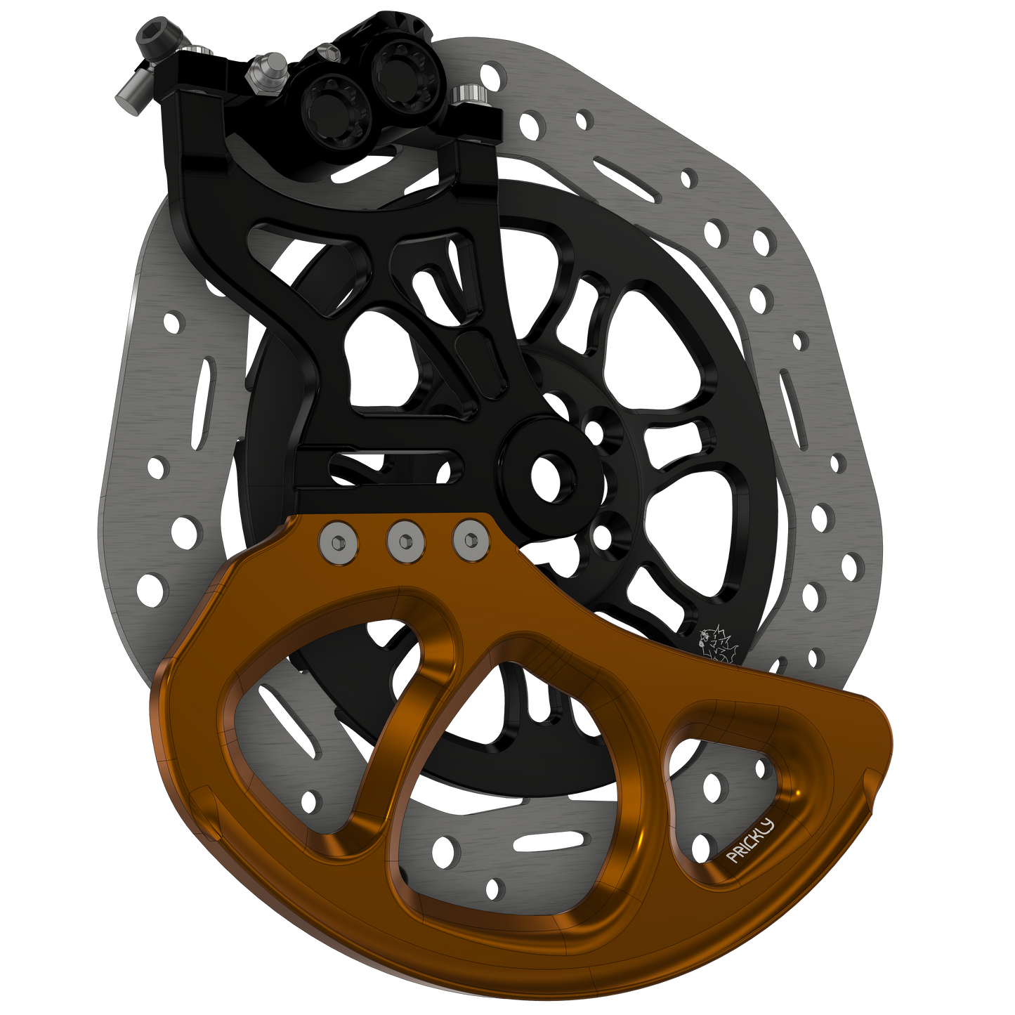 250mm Oversized Disc Guard | For Prickly Caliper Mounts | By Prickly Motorsports