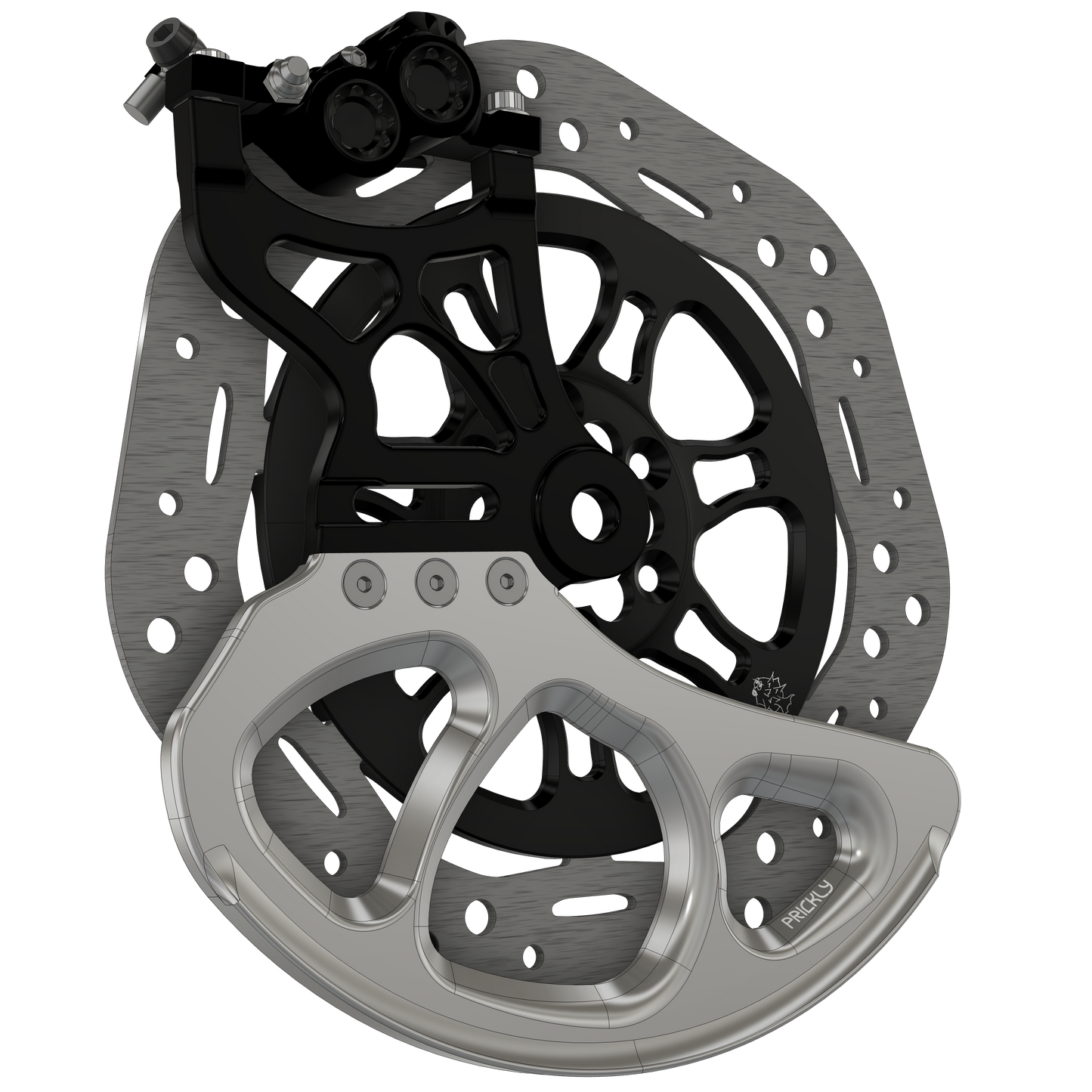 250mm Oversized Disc Guard | For Prickly Caliper Mounts | By Prickly Motorsports