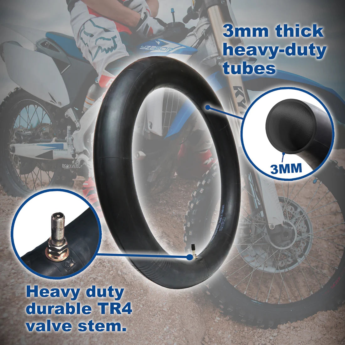 Pivotrax Heavy Duty Tube - 3mm Thickness for E-Motos and dirtbikes