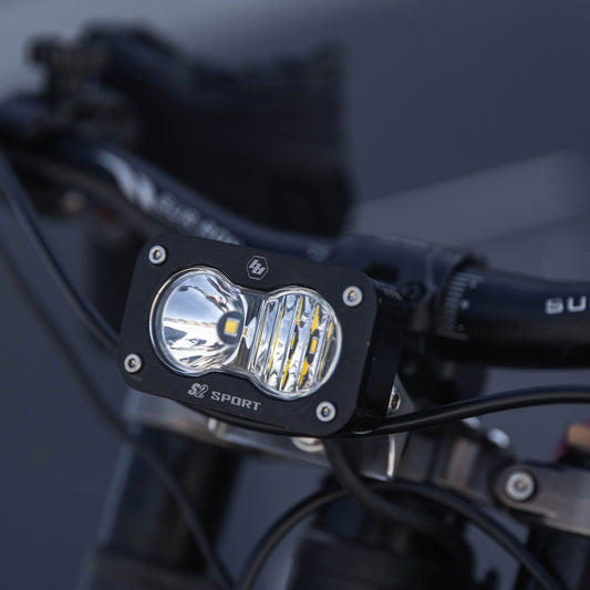 Baja Designs S2 Sport Headlight + Project 9 CYBERLIGHT V2 Bundle | By Baja Designs & Project 9 | For Sur-Ron, E Ride Pro, and Talaria Electric Bikes