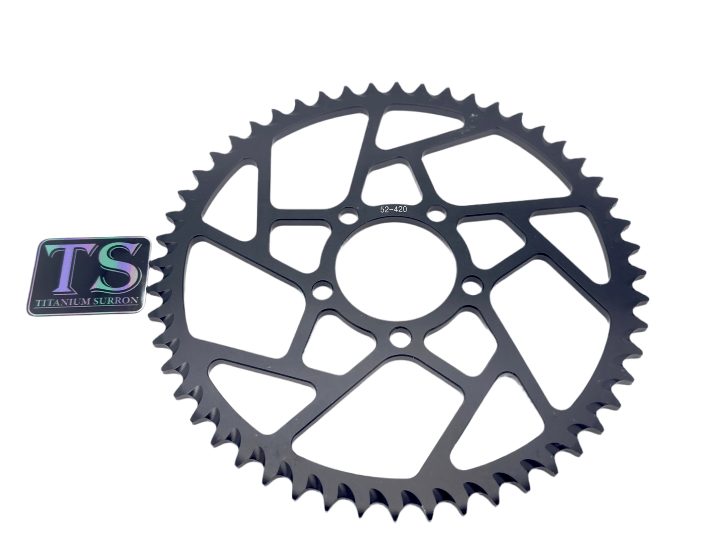 52 Tooth Hardened Aluminum 420 Sprocket for E-moto | By Titanium surron