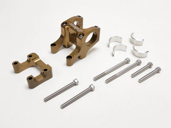 Handle bar, Direct Mount Bar Clamp & Stem Lock Kit | For Most Emotos | By Warp 9