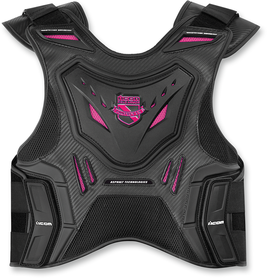 ICON Women's Field Armor Stryker Vest - Black/Pink - S/M 2701-0513 - REVRides
