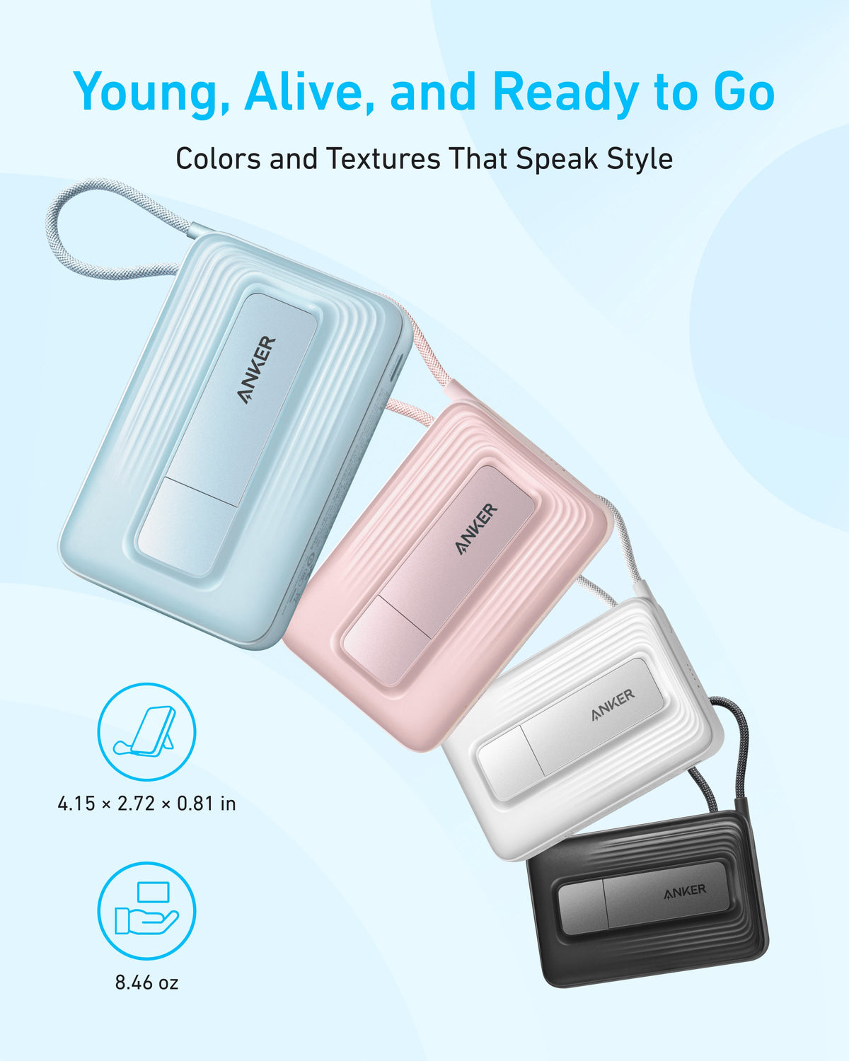Anker Zolo Magnetic Power Bank 10K, 30W | USB-C Devices & Wireless Charging
