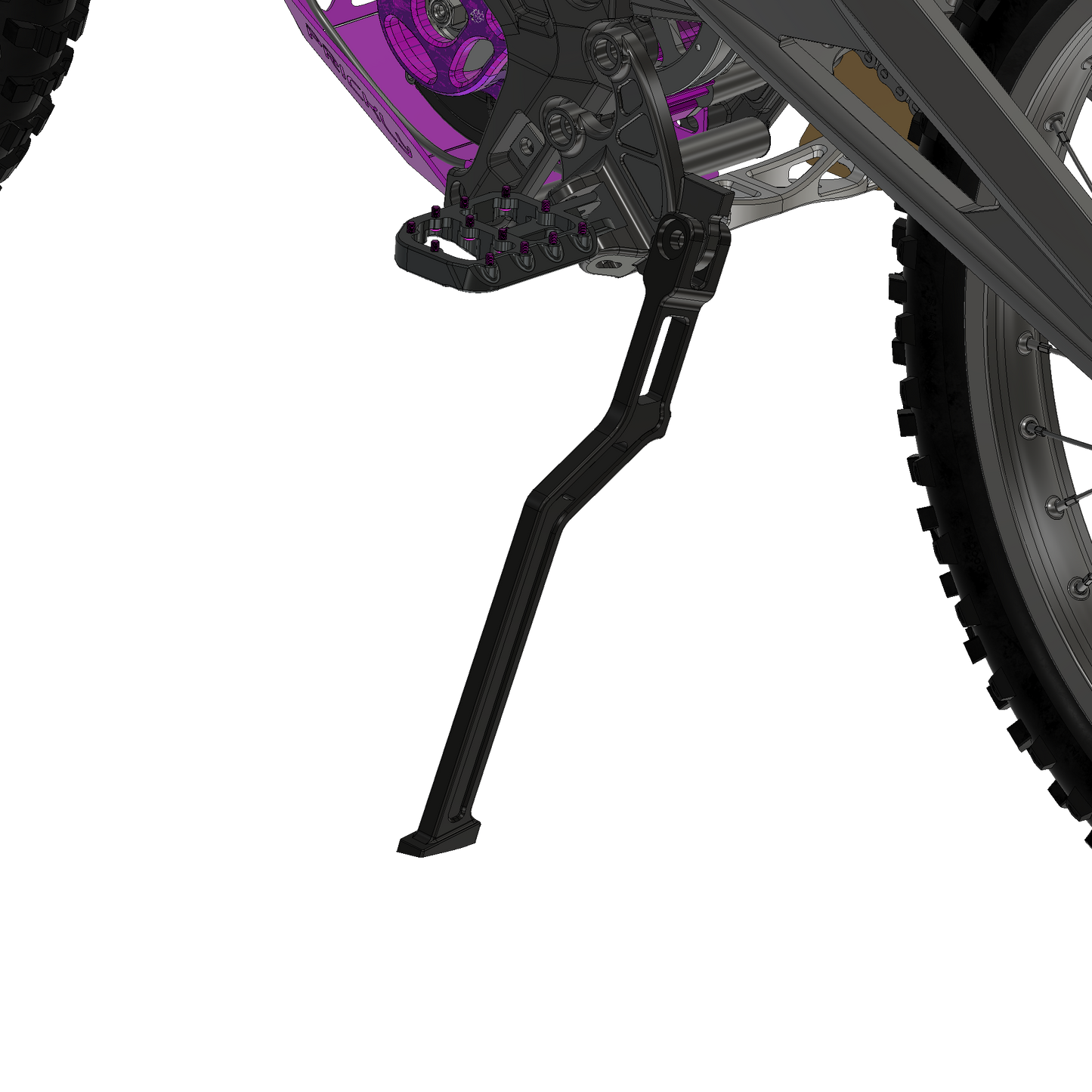 Prickly Kickly E-moto Kickstand | Sur Ron, E-Ride Pro, Altis, Talaria | By Prickly Motorsports