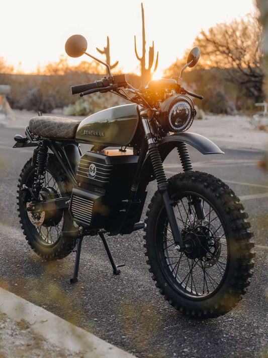 Beachman Scrambler 64 | Electric Cafe Racer On & offroad E-Bike & Moped