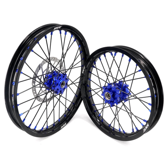 19" 16" New Black and blue Style Wheel Set | By KKE | For Sur Ron Light Bee, Eride pro Electric Dirt Bikes