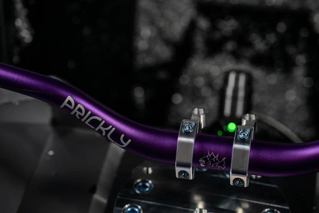 Prickly Handlebar & Bar Mount Combo with SCOTT Mellow Grips | Handle bar Kit | by Prickly Motorsports & SCOTT | for Emoto
