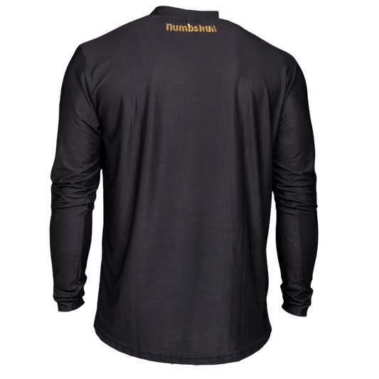 Numbskull Menace Moto/MTB Jersey 2.0: Black/Gold | Technical Riding Jersey