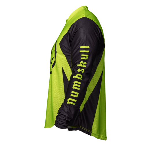 Numbskull Menace Moto/MTB Jersey 2.0: Neon Yellow | Technical Riding Jersey