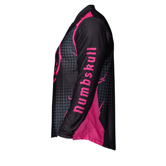 Numbskull Menace Moto/MTB Jersey 2.0: Neon Pink | Technical Riding Jersey