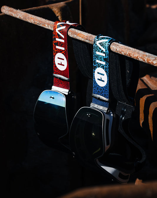 Blue Dragon MJK Infinity Goggles | Havoc White and Blue | Off-Road and Motocross Riders