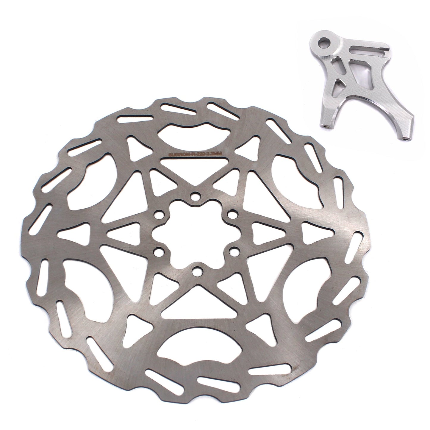 Rear 220mm Brake Disc & Adapter Kit | Sur Ron, Segway X, E-Ride Pro SS | By KKE