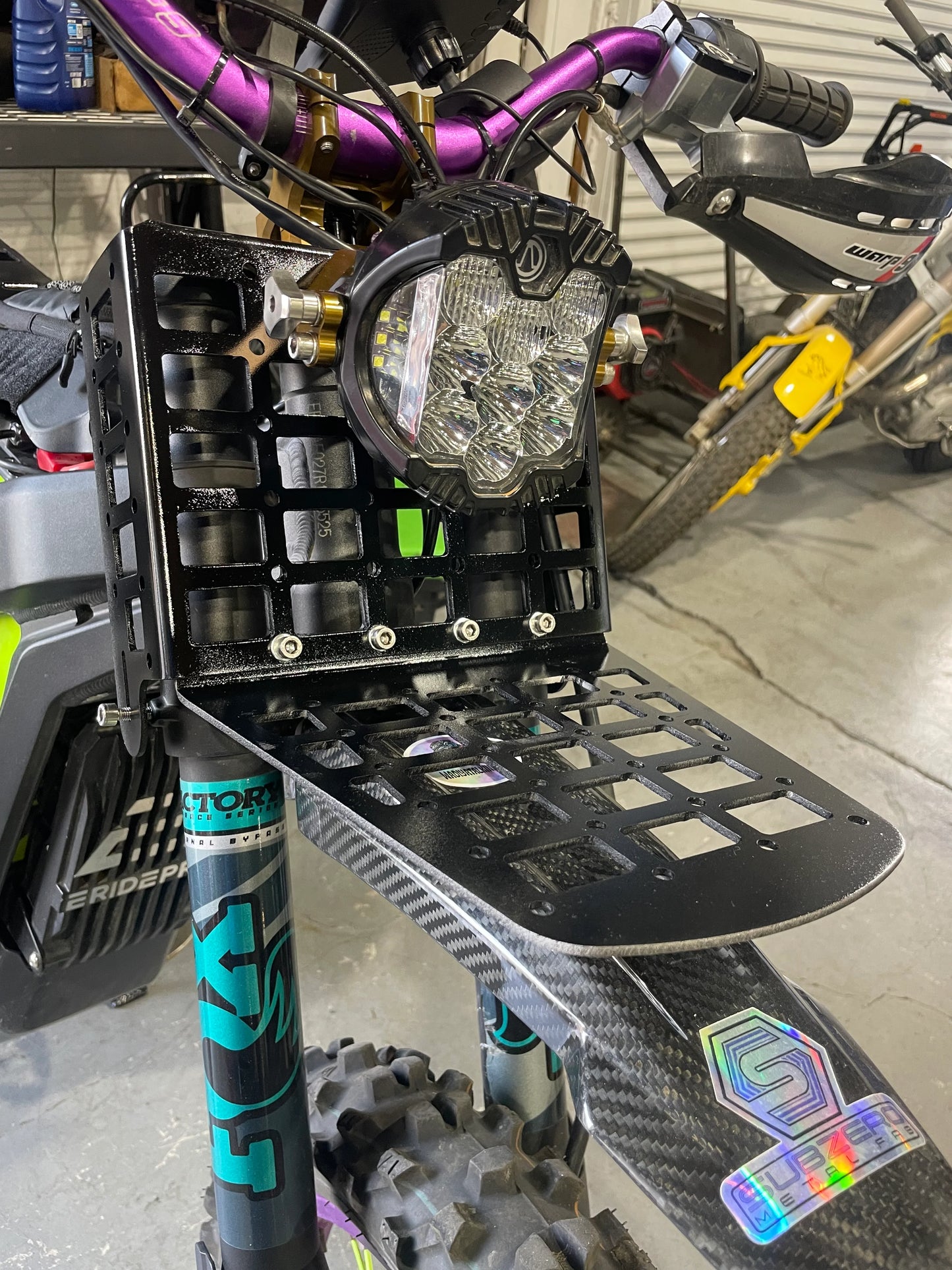 Defender series Molle Front Fender plate for E-Ride Pro, Talaria, Surron and more