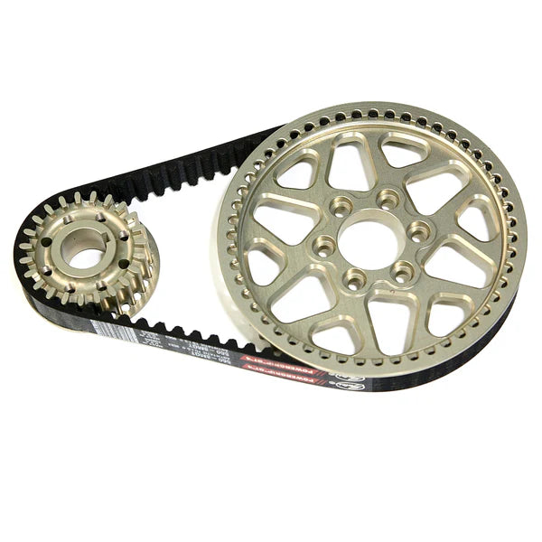 High-Performance Belt Kit | EBG Carbon Belt, Billet Pulley, Warp 9 Jackshaft | for Emoto
