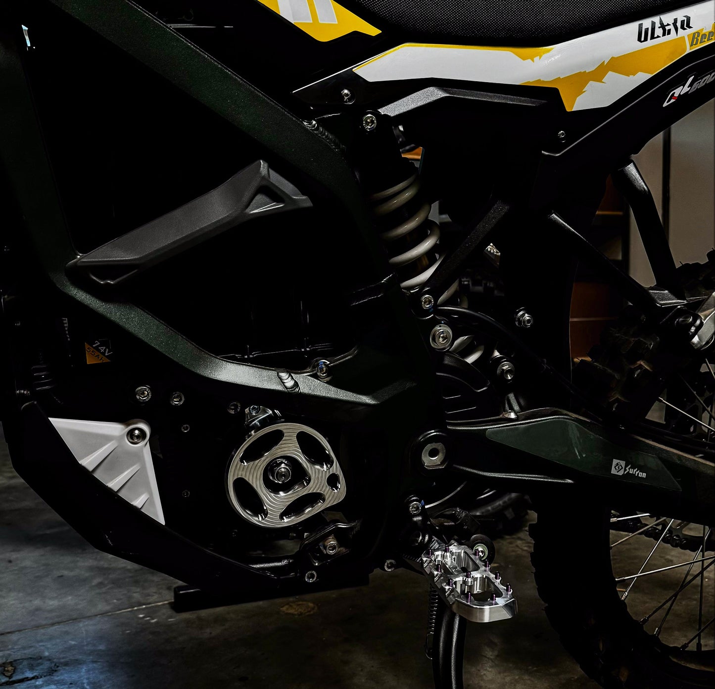 Belt Sprocket Cover | Sur Ron Ultra Bee | By Prickly Motorsports