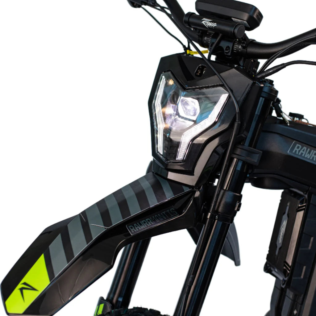RAWRR Mantis X | 72V 30Ah 6.5kW 50mph | Electric Dirt Bike