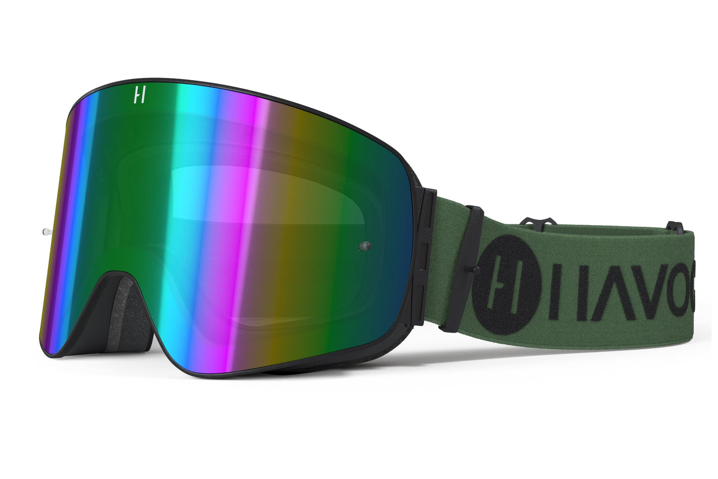 Infinity Goggles | Havoc Military Green and Black | Off-Road and Motocross Riders