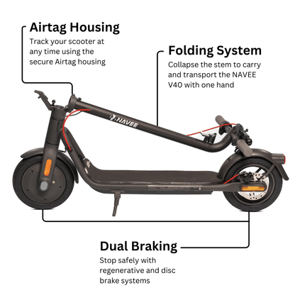NAVEE V40 Electric Scooter - REVRides
