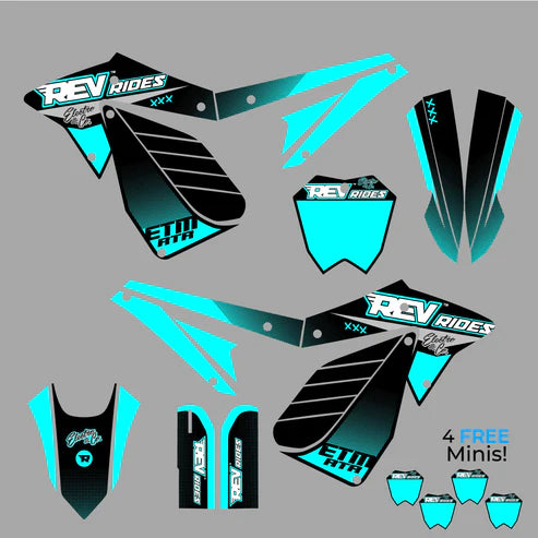 ETM RTR Gripper combo kit| Seat cover + SCOTT SX II Grips + Custom Decals | For ETM RTR all models