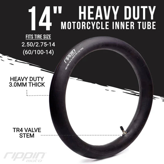 Rippin Moto Heavy-Duty Inner Tubes - Front & Rear Combo Pack | for Mini moto & pit bike | By Rippin Moto