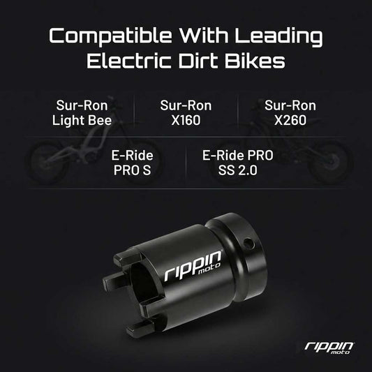 4-Pin Jackshaft & Swing Arm Lock Nut Socket | Sur-Ron & E-Ride Pro | by Rippin Moto