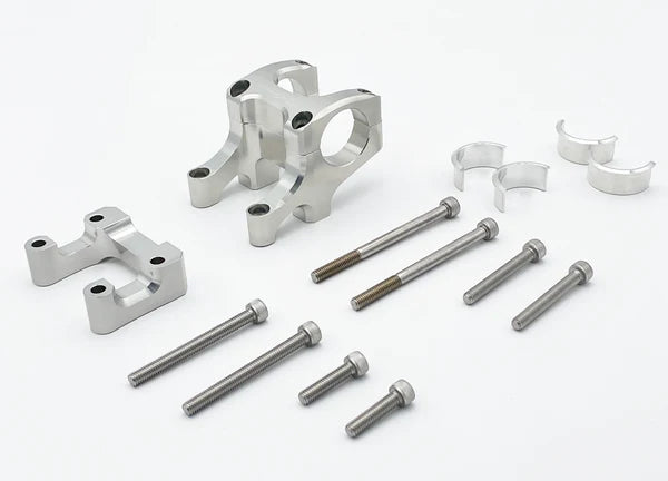 Handle bar, Direct Mount Bar Clamp & Stem Lock Kit | For Most Emotos | By Warp 9