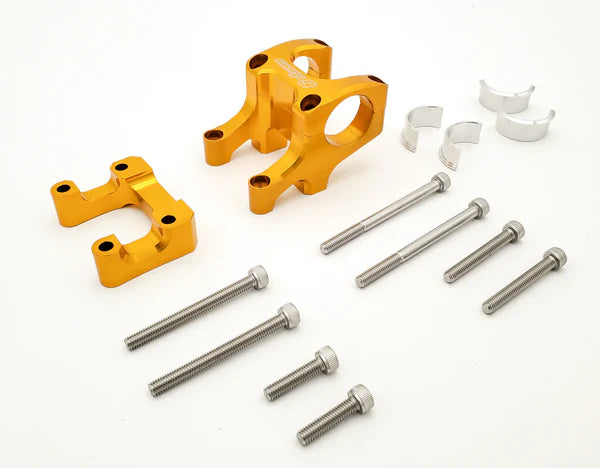 Warp 9 Handlebar, Direct Mount Bar Clamp & Stem Lock Kit | For Most Emotos | By Warp 9