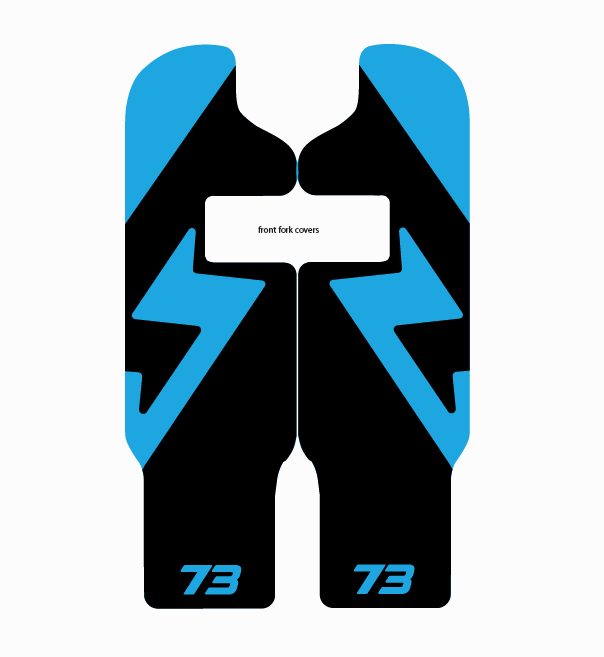 Adventure style decal fork protector For Super 73 R / Rx / (New S2 Adventure) - REVRides