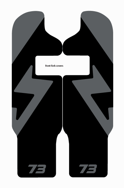 Adventure style decal fork protector For Super 73 R / Rx / (New S2 Adventure) - REVRides