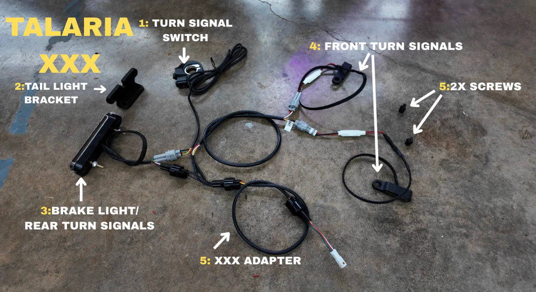 Project 9 Turn Signal & Brake Light Kit | Plug‑N‑Play| for Sur-Ron, Talaria & E-Ride Pro 3.0 | by Project 9 Designs