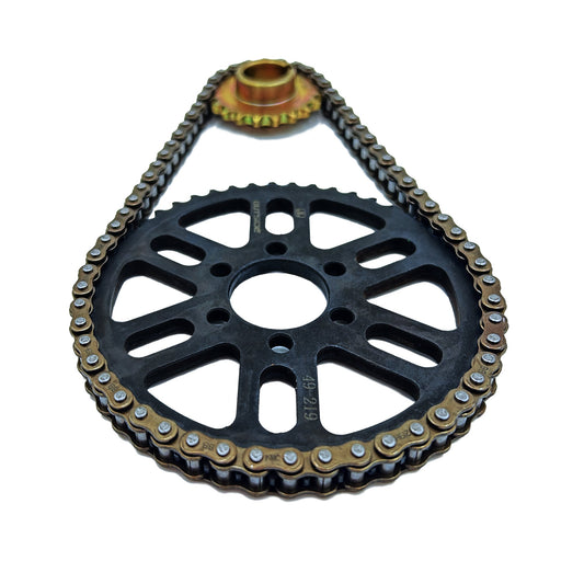 219 KMC Non-Sealed Primary Belt to Economy Chain Conversion Kit | Surron LBX