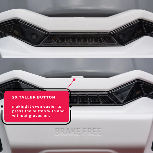 White Brake Free LED Brake Light USB-C