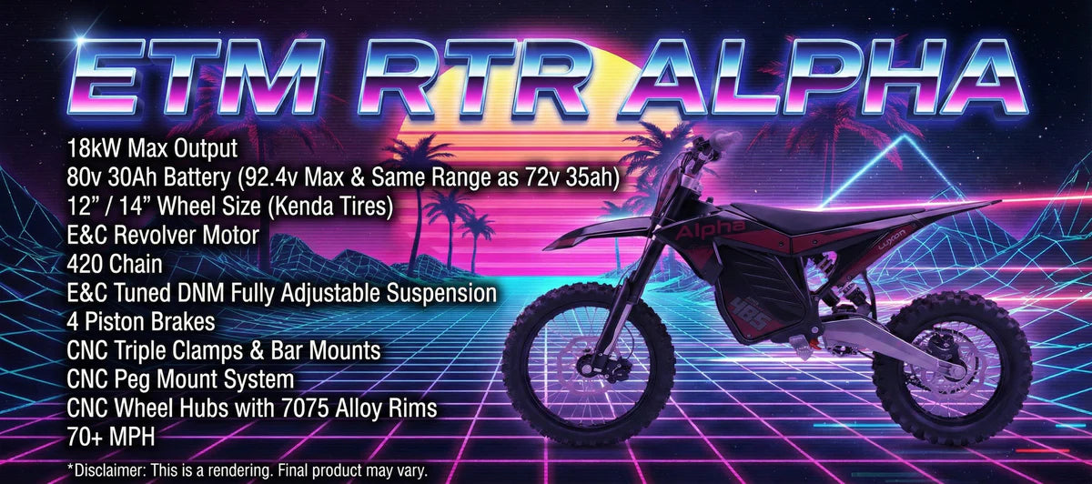 ETM RTR ALPHA by Electro & Co | High Performance Pit Bike
