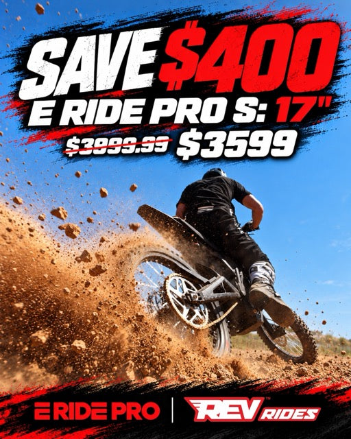 E Ride Pro S: 17" 72V 8KW 30AH | Electric Dirt Bike for Kids & Adults