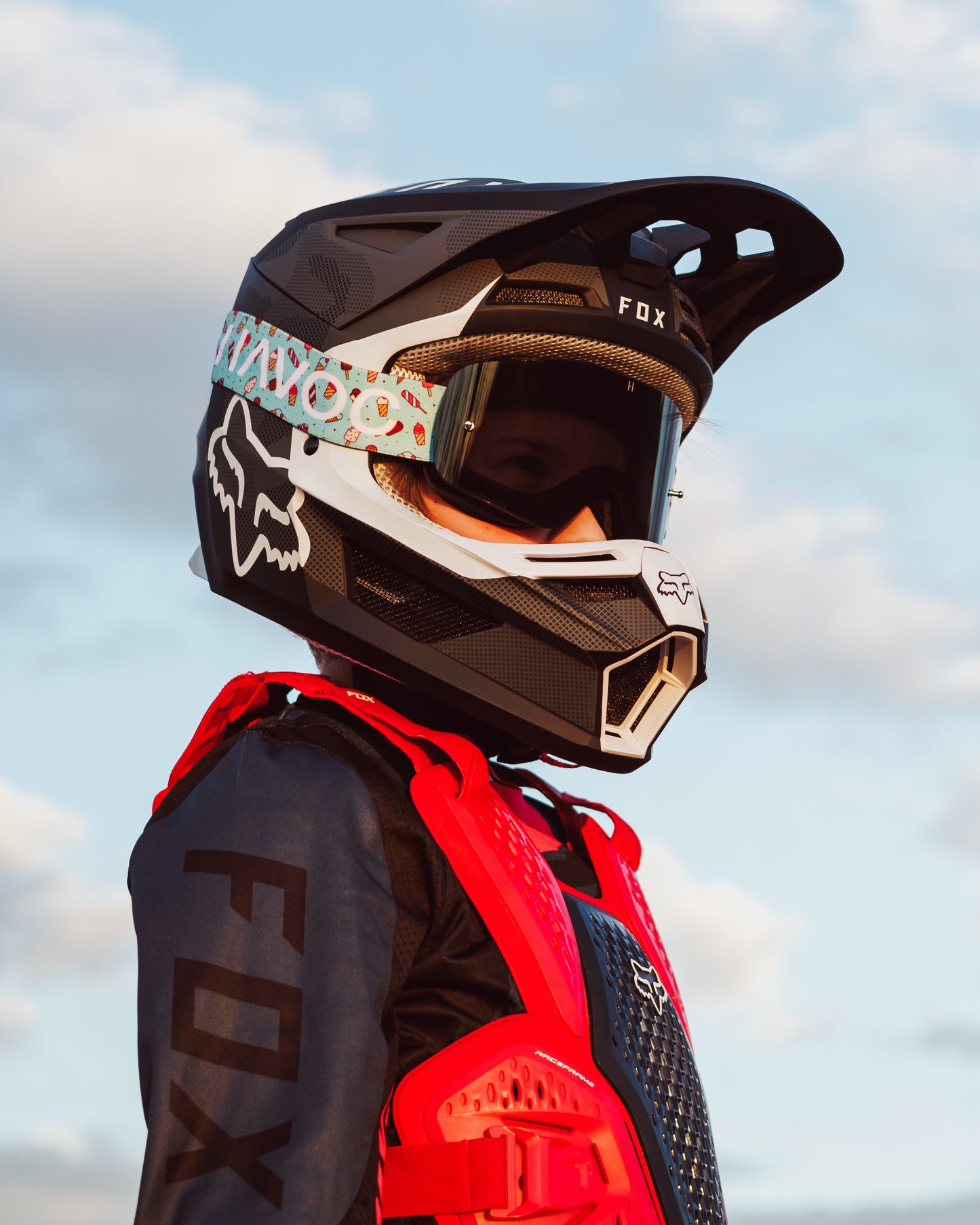 Youth Ice Cream Legacy Goggles | Havoc Light Smoke and Black | Kids’ Off-Road and Motocross Riders