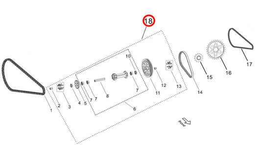 OEM Complete Jackshaft Assembly for Surron LBX, ERide pro, and Segway