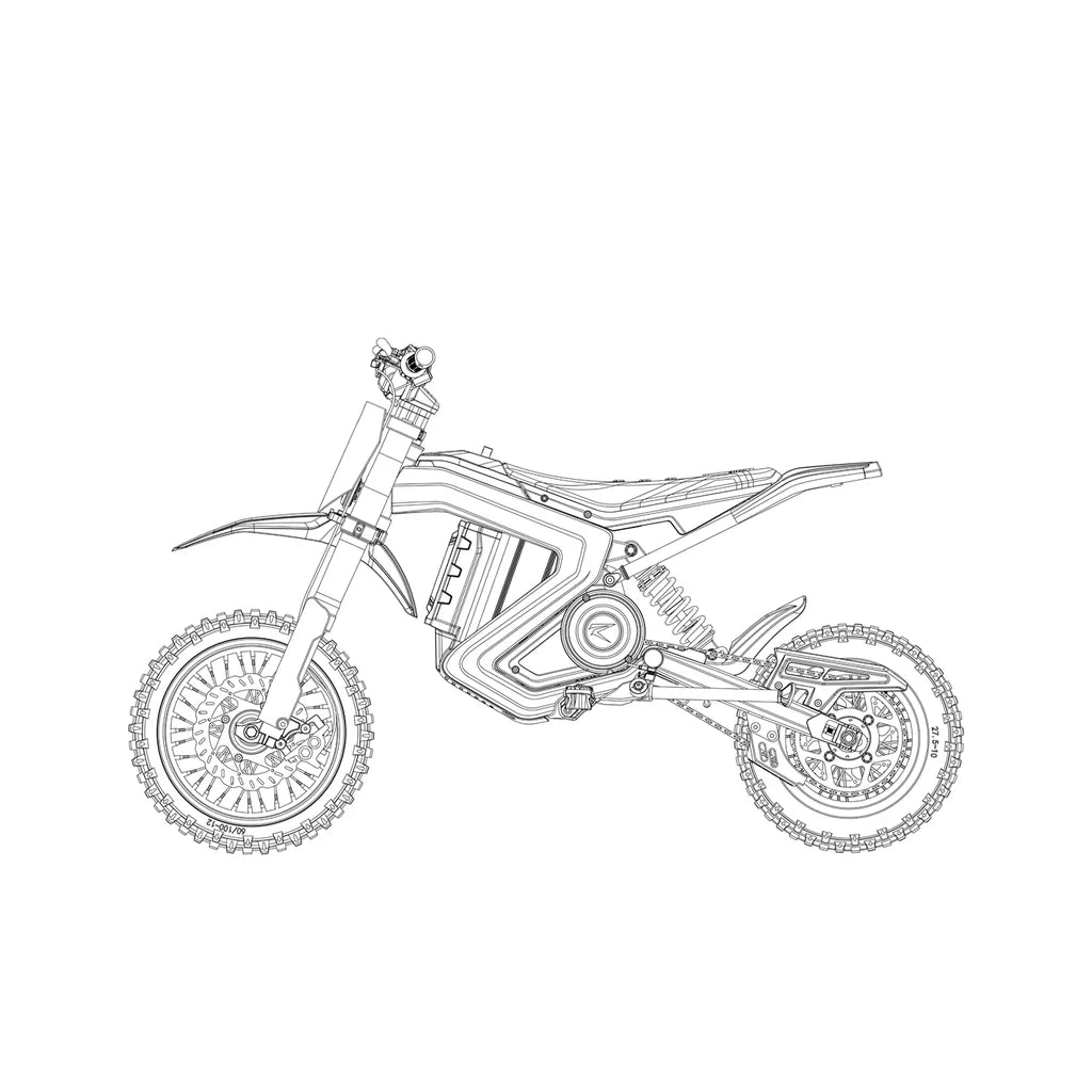 RAWRR MANTIS MINI 48V Electric Dirt Bike for Kids