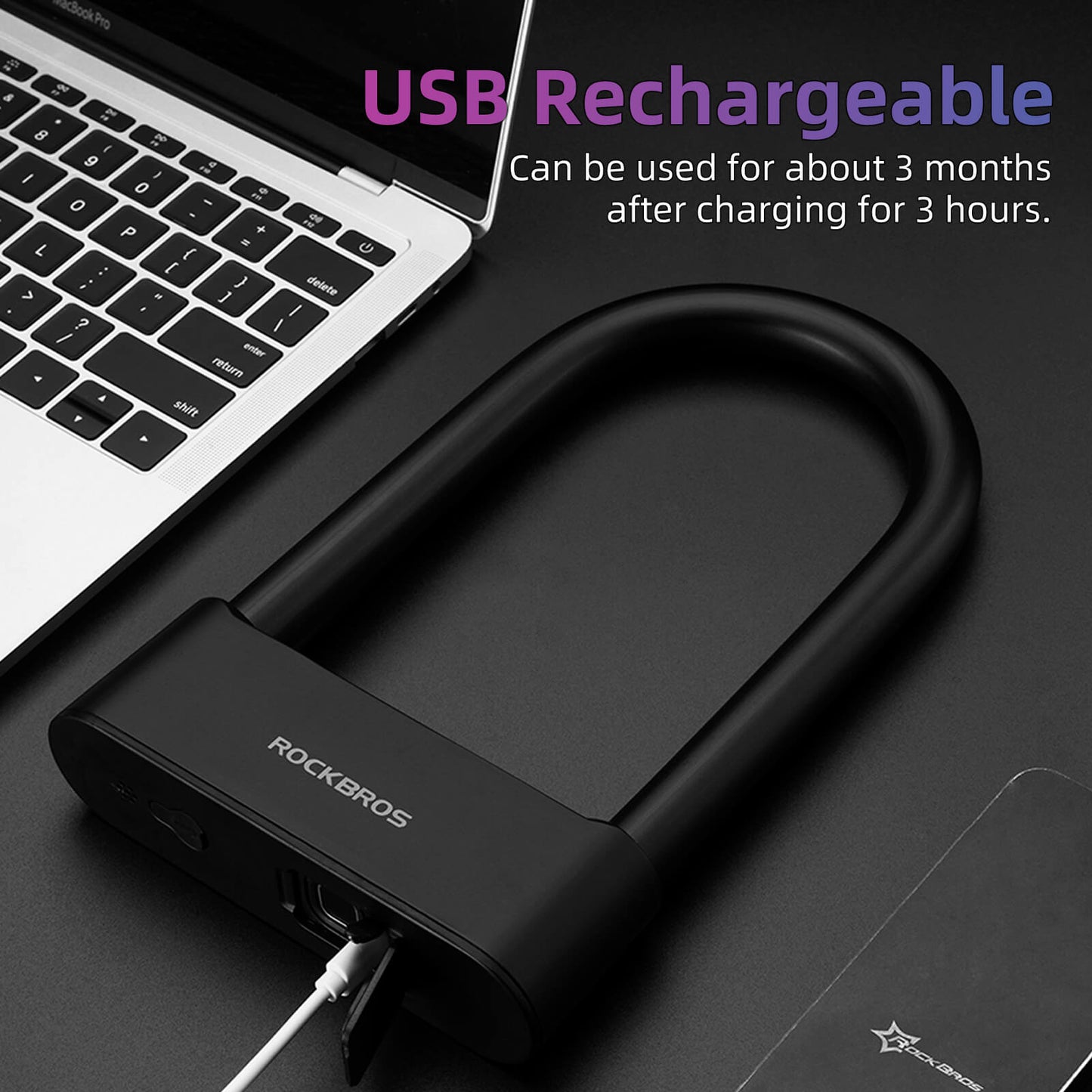 ROCKBROS Smart NFC U-Lock | Keyless eMoto eBicycle Security