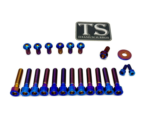 Titanium Fork Bolt Kit | Sirris F43 Suspension Fork (22 Pieces)