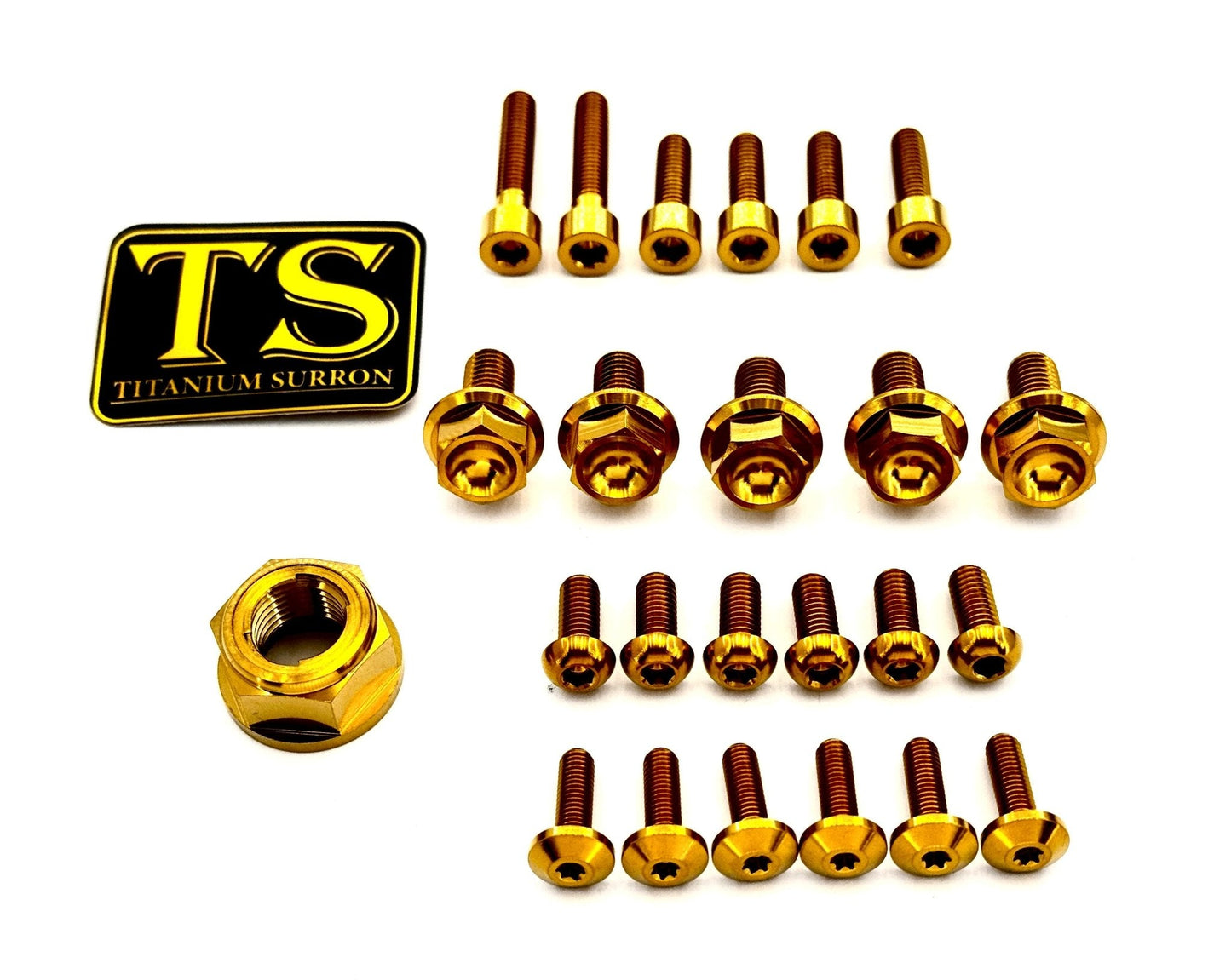 Front and Rear Wheel Titanium Bolt Kit for E-Ride Pro,Surron, Talaria, Segway, 79 Bike, and more
